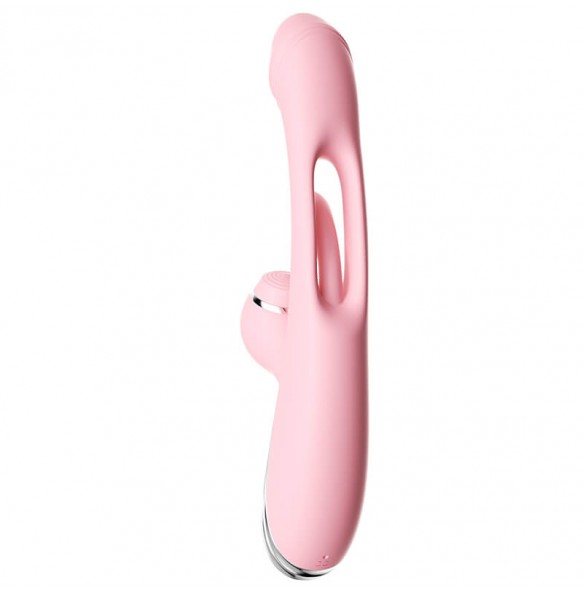 MizzZee - Red Heart Slap Vibrator (Chargeable - Pink)